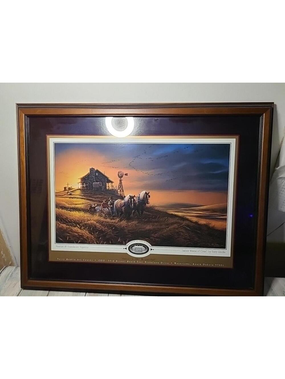 Amber Waves Of Grain By Terry Redlin 1990 A Part Of The America the Beautiful Se